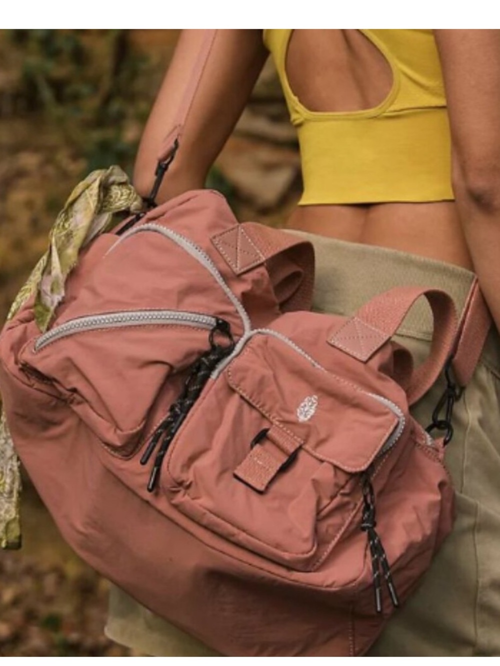 LIKE NEW - Free People Movement Messenger Bag in Rose Raisin